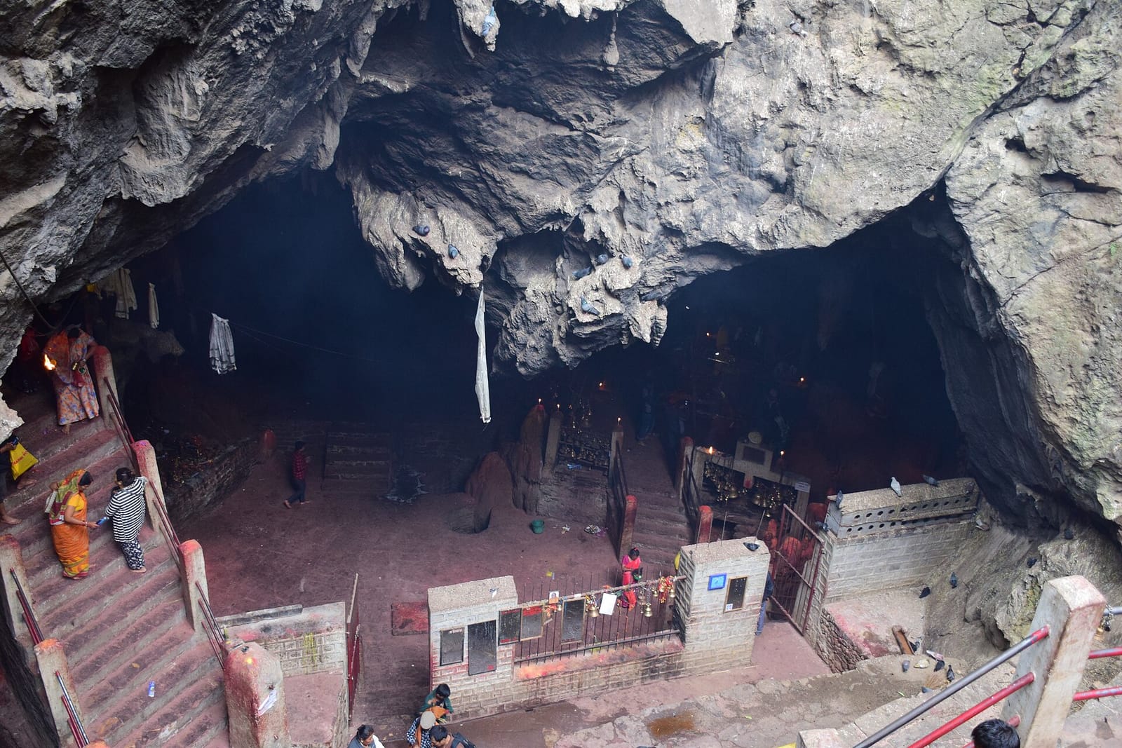 Cave temple entrance at Halesi Mahadev