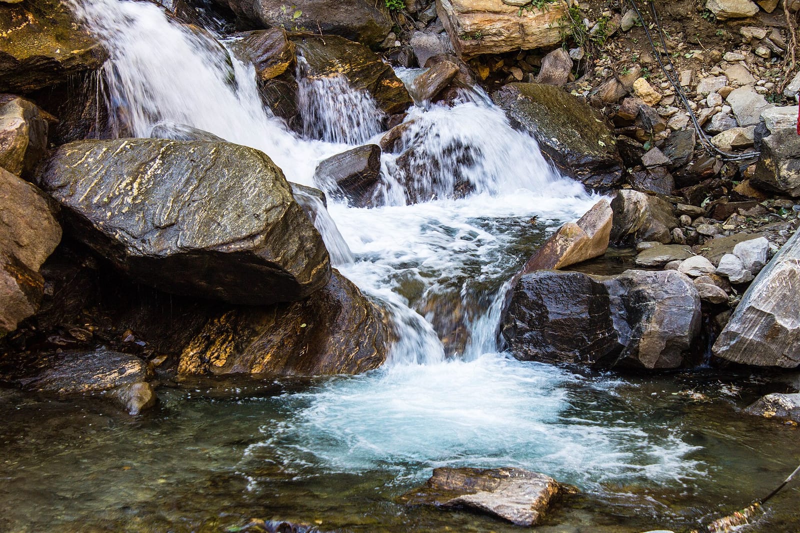 Waterfall in the gorge at Rupse Jharna
